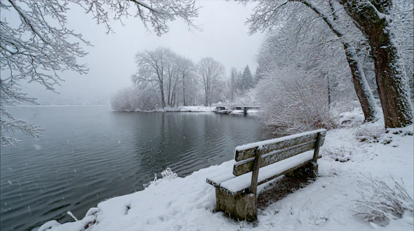 Winter Lake Serenity