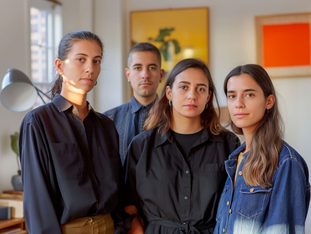 Contemplative Group Portrait