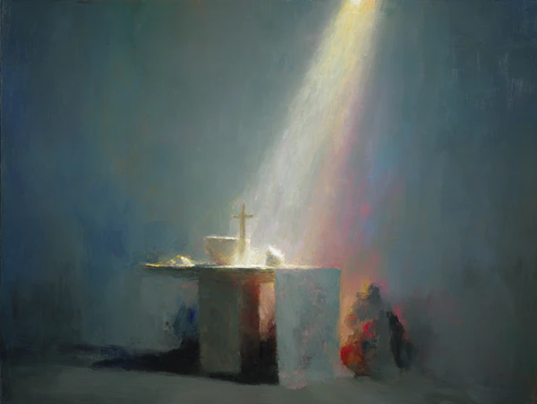 Illuminated Altar Scene