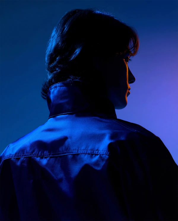 Dramatic Blue Portrait