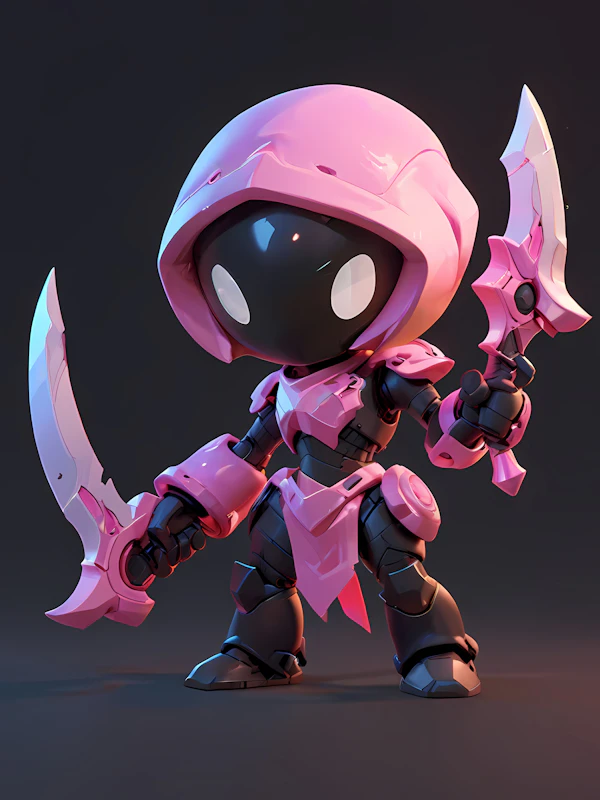 Futuristic Chibi Robot