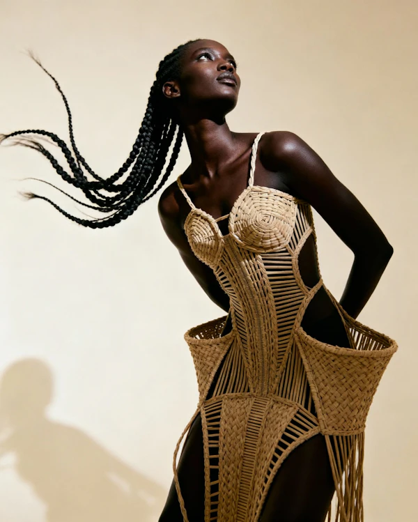 Elegant Woven Portrait