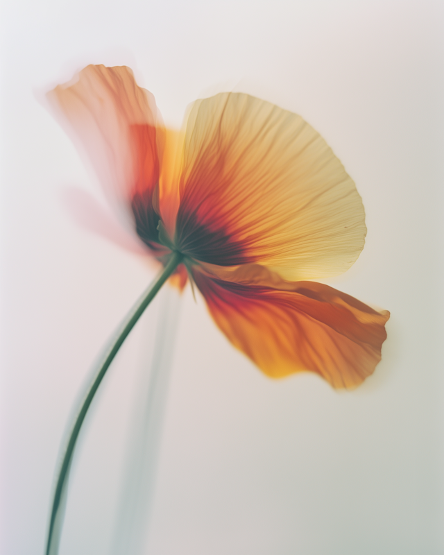 Delicate Flower with Translucent Petals