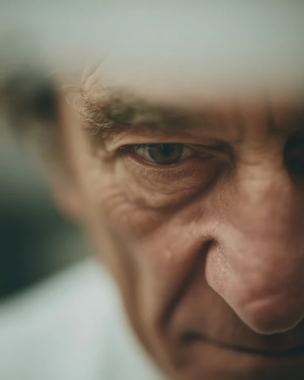 Close-Up of Older Man