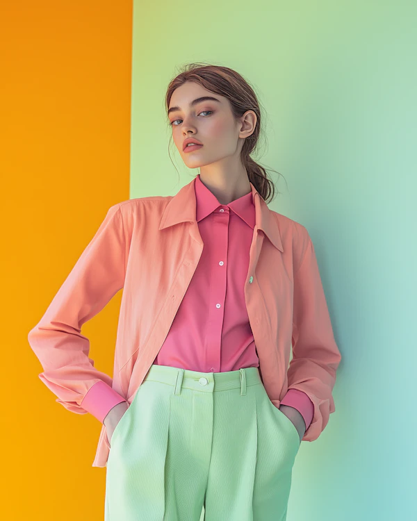 Fashion Portrait with Bold Colors