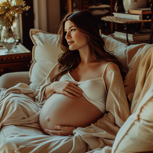 Serene Pregnancy Moment