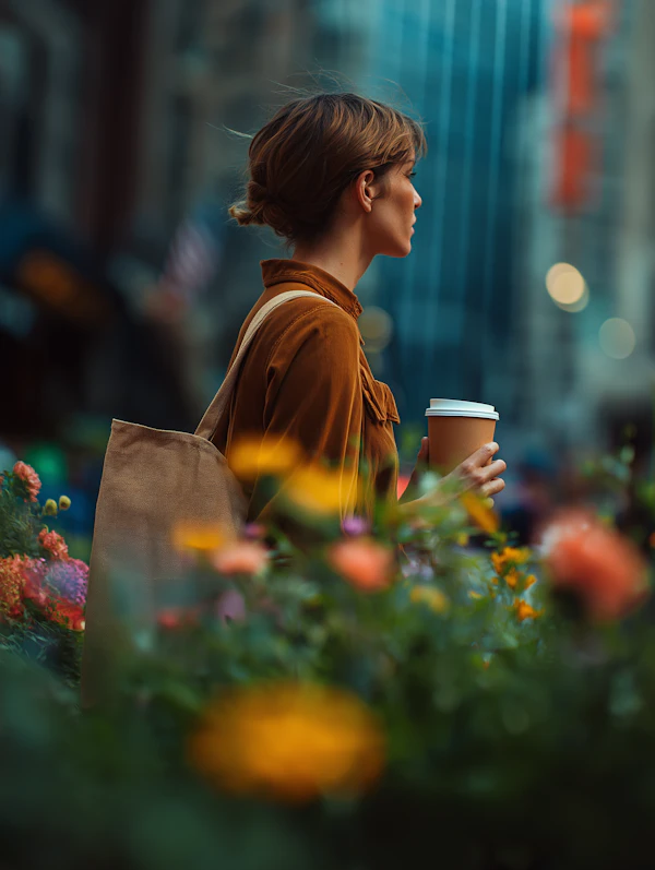 Urban Stroll with Coffee