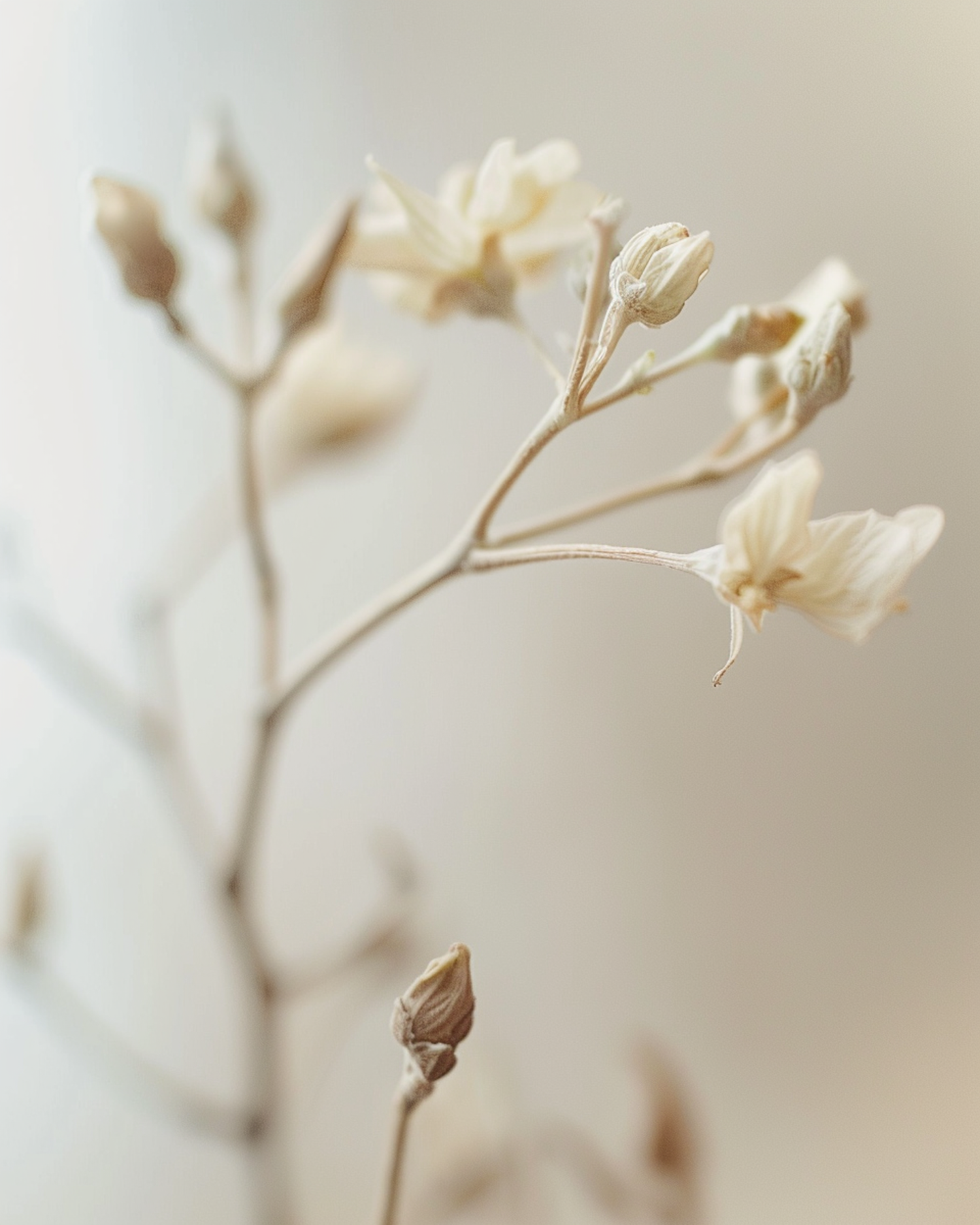 Serene Dried Flower Close-up