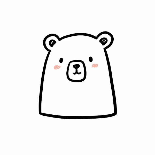 Minimalist Bear Art
