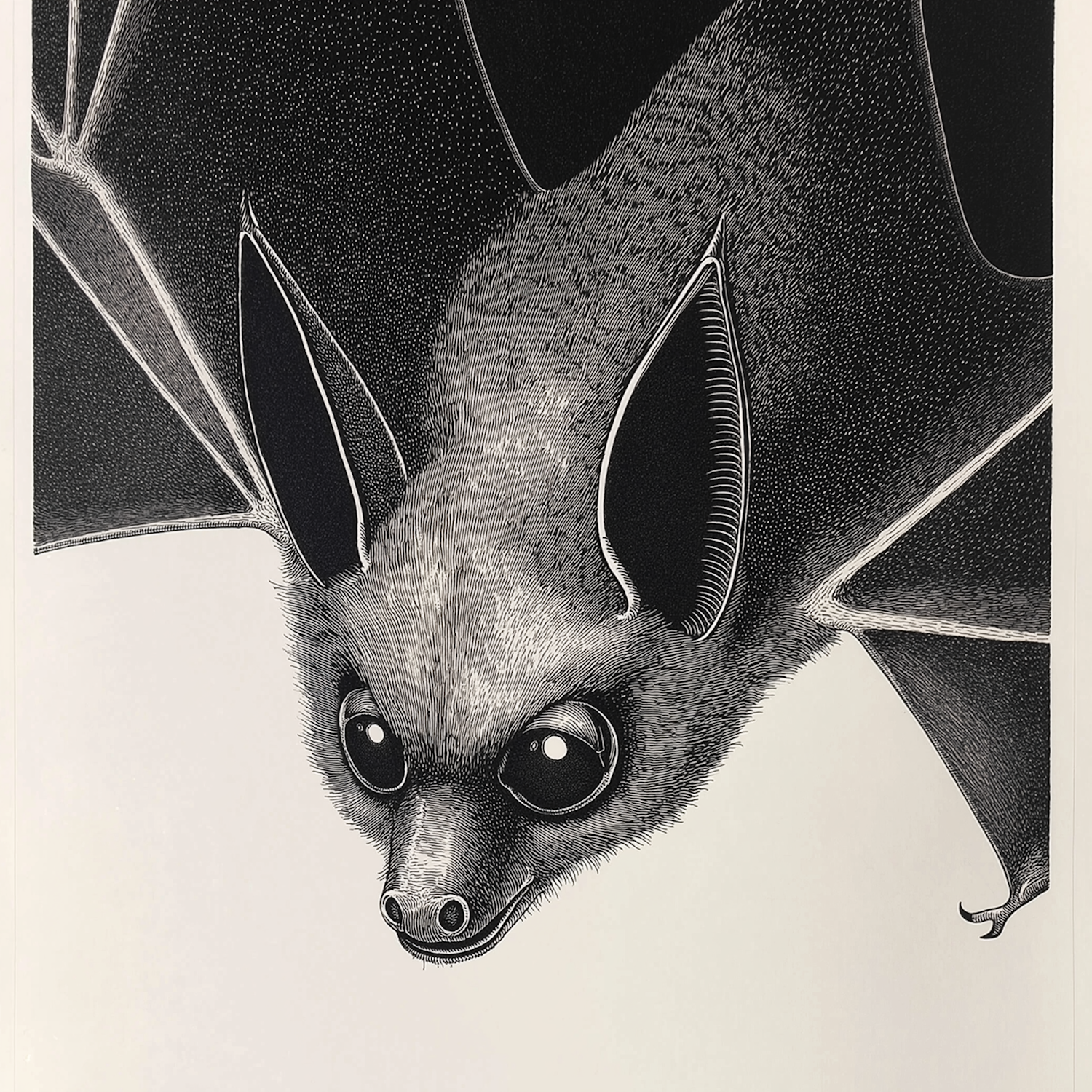 Detailed Bat Illustration