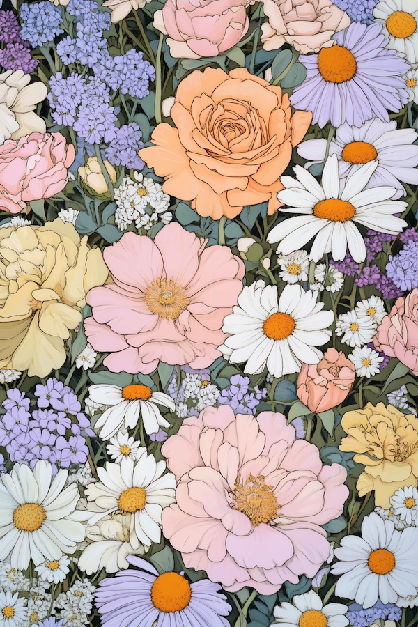 Vibrant Floral Illustration