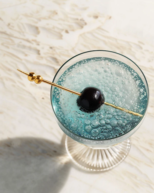 Elegant Turquoise Cocktail
