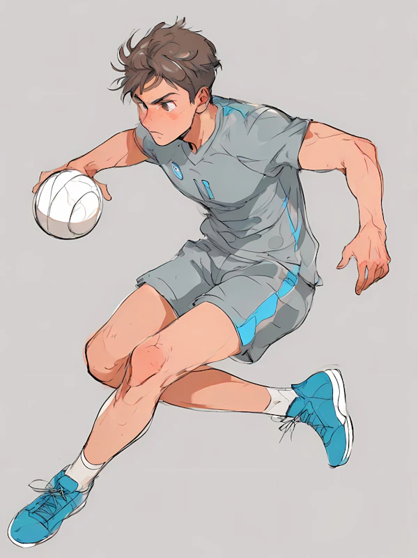 Volleyball Player Action