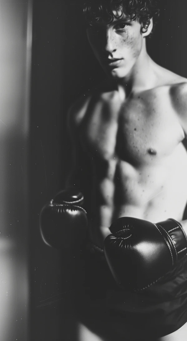 Dramatic Boxer Portrait
