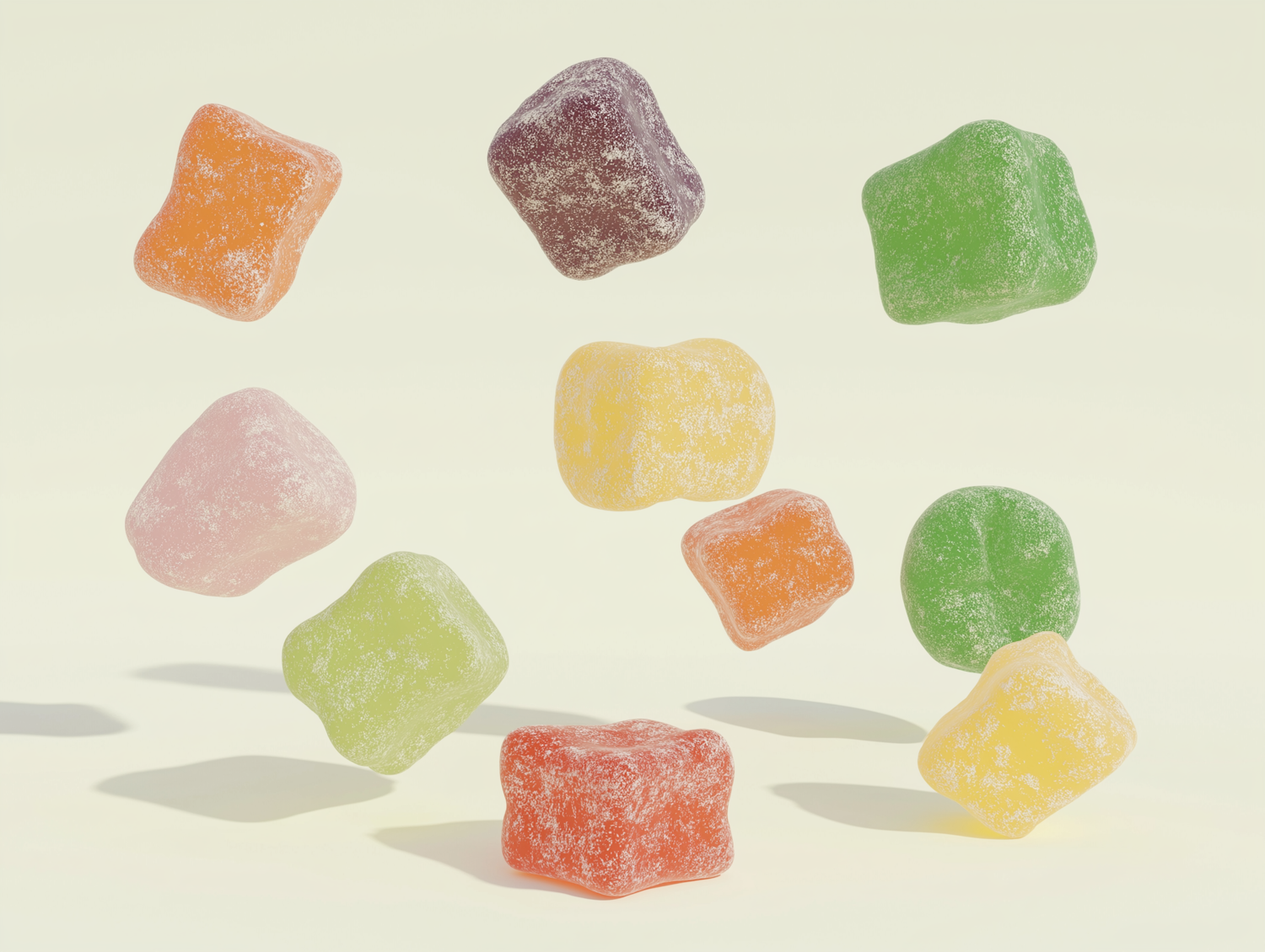 Floating Gummy Candies