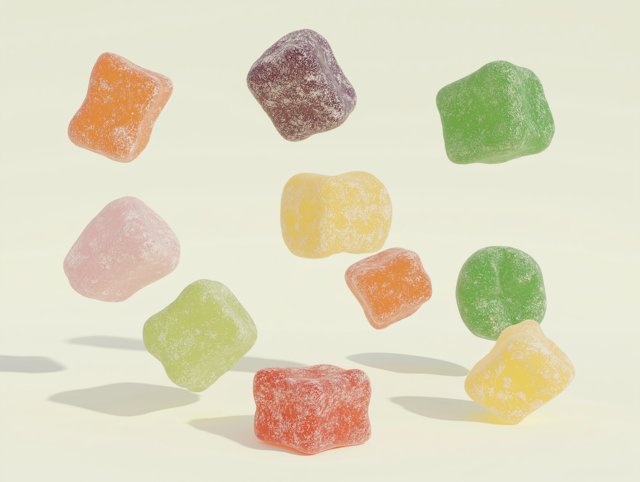 Floating Gummy Candies