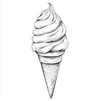 Black-and-White Ice Cream