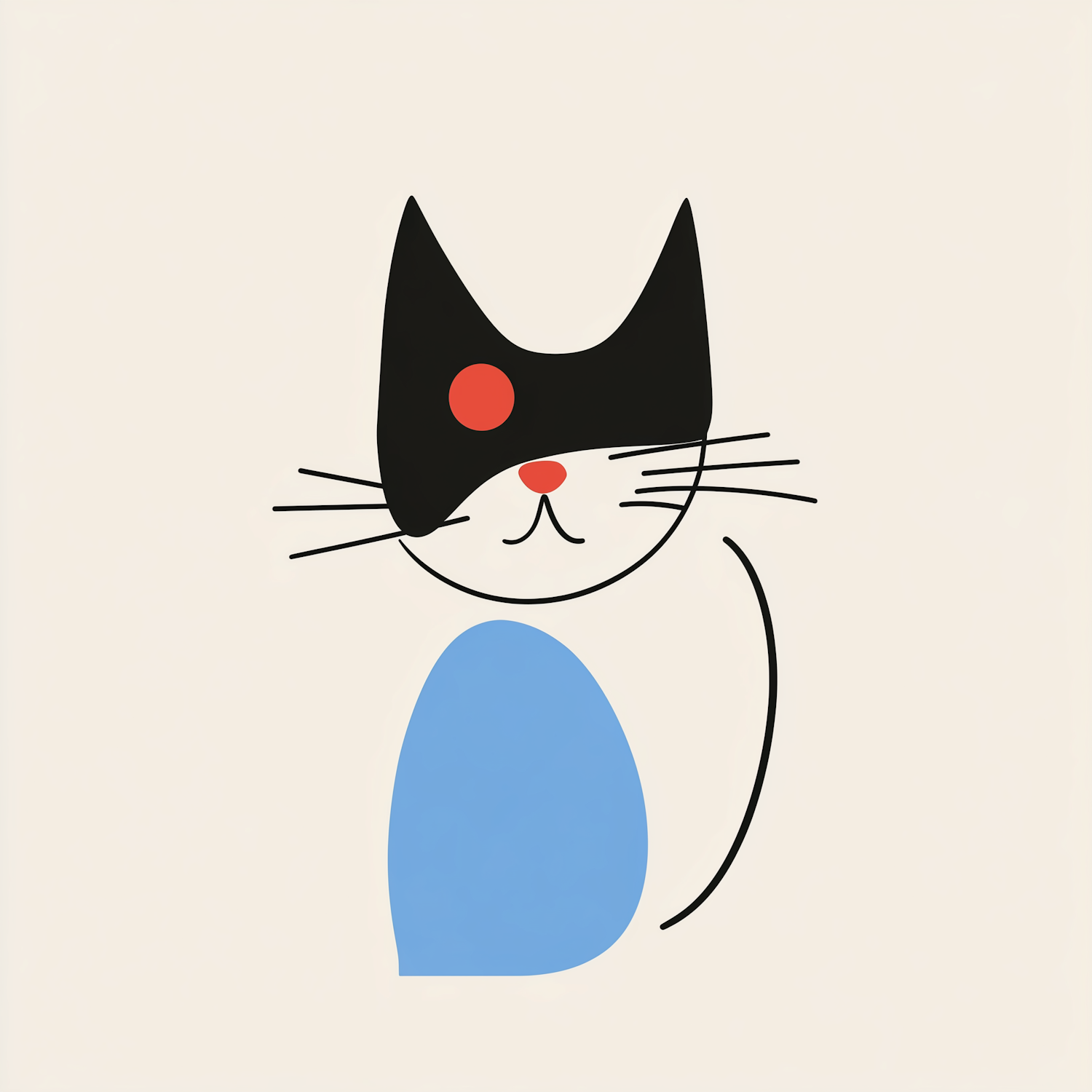 Stylized Cat Illustration