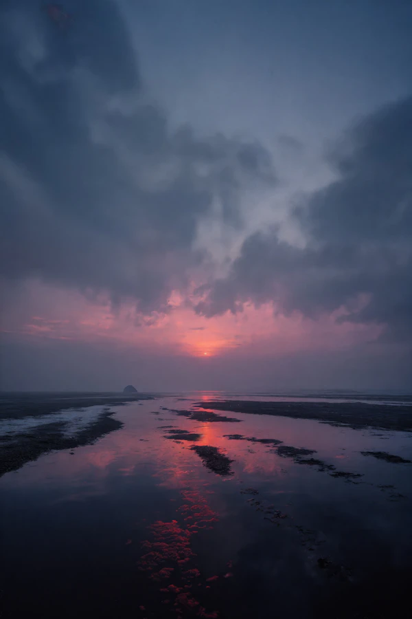 Serene Coastal Sunset