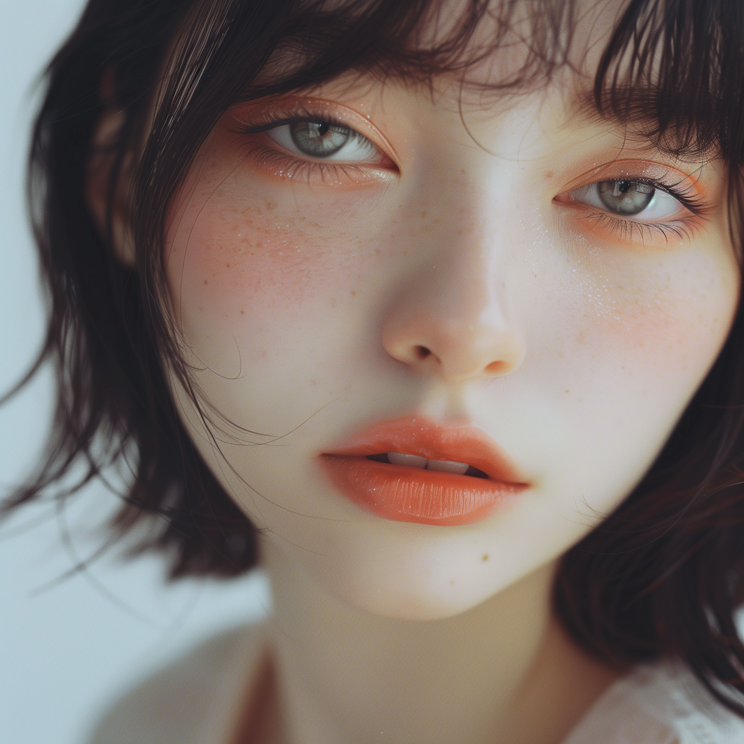 Close-up Portrait with Natural Makeup