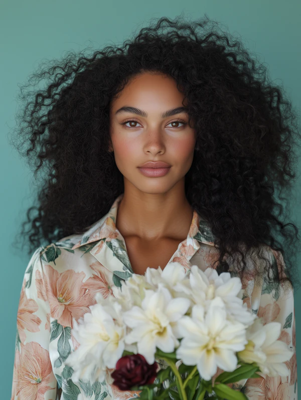 Woman with Flowers