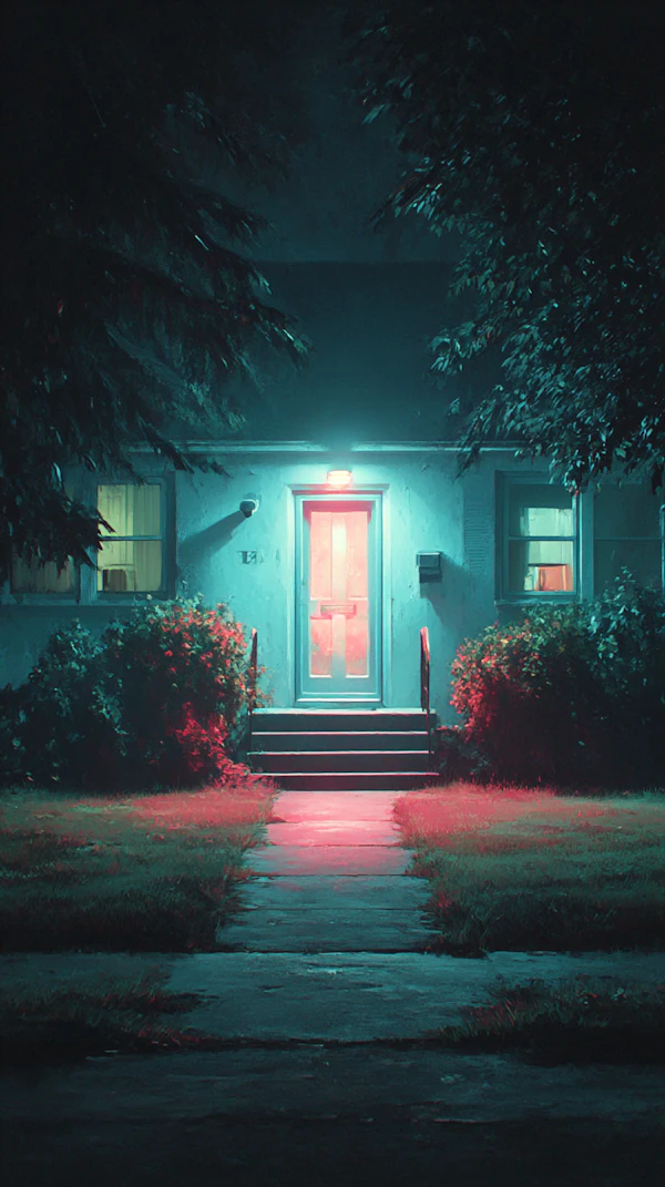 Cinematic House Entrance