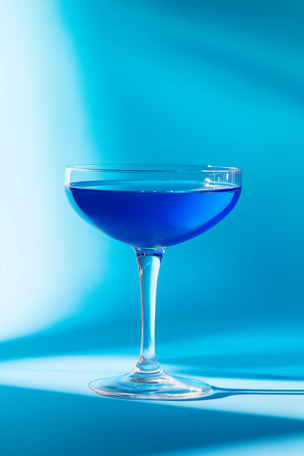 Elegant Blue Cocktail