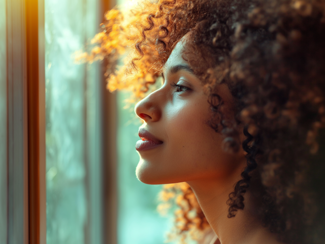 Thoughtful Woman by the Window