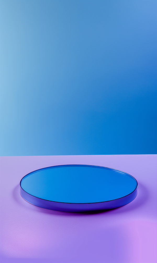 Minimalist Blue Plate