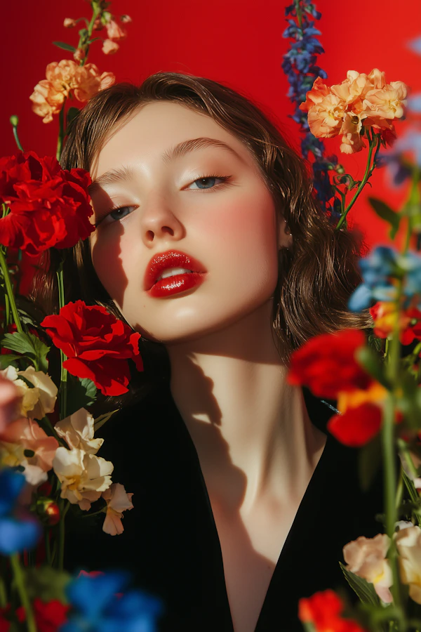 Floral Portrait Beauty