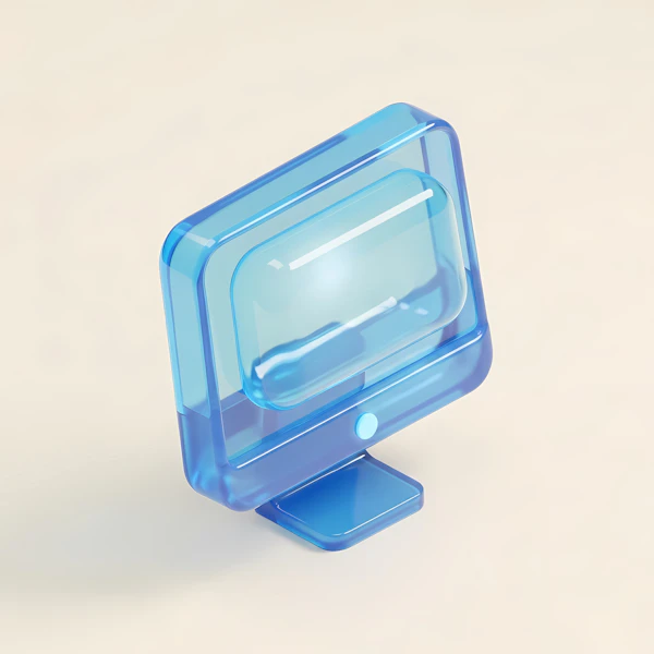 Futuristic Monitor Icon