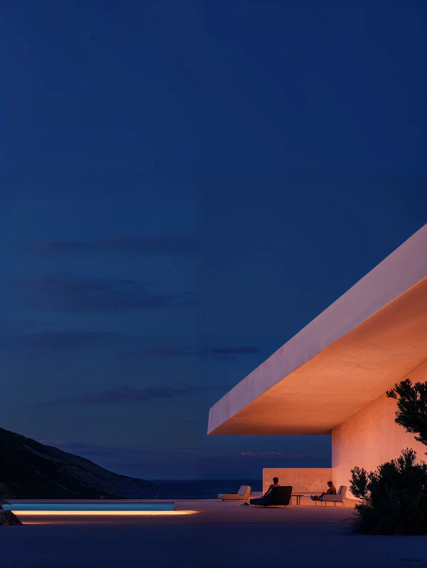 Modern Dusk Architecture