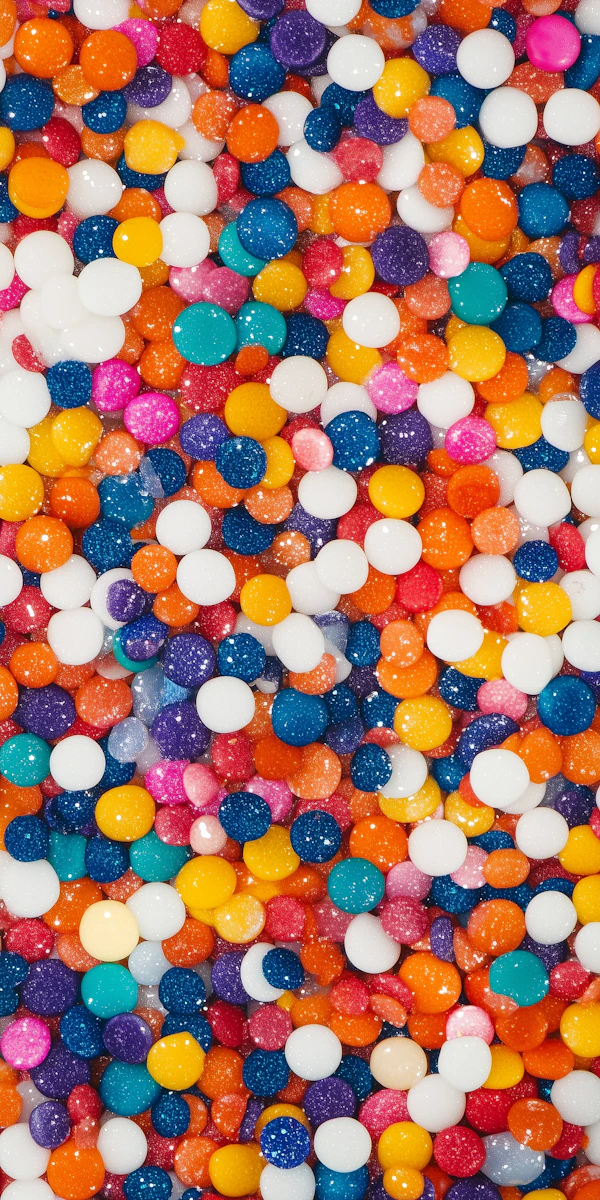 Colorful Glitter Beads