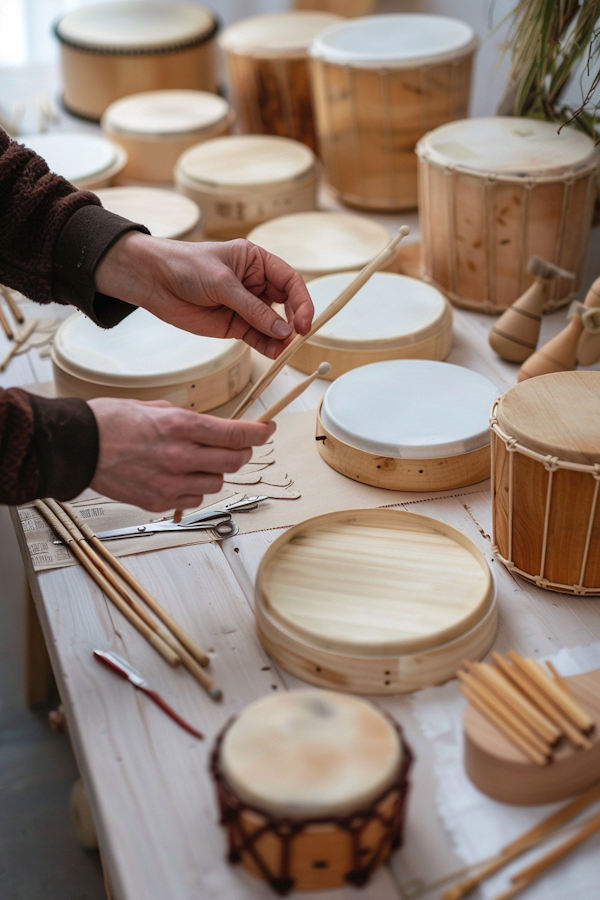 Craftsman Tuning Wooden Percussion Instruments