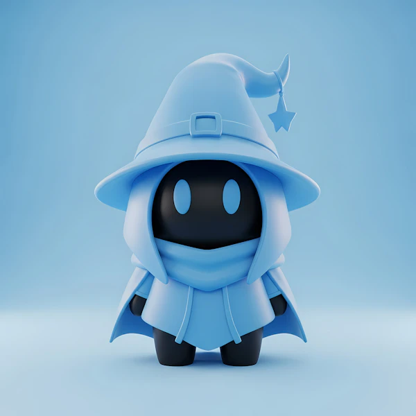 Whimsical Wizard Character