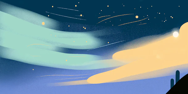 Desert Nightscape Art
