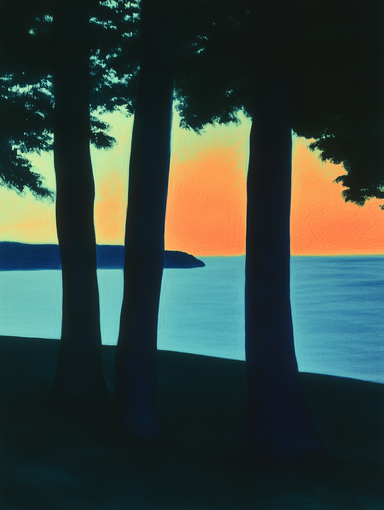 Serene Sunset Landscape