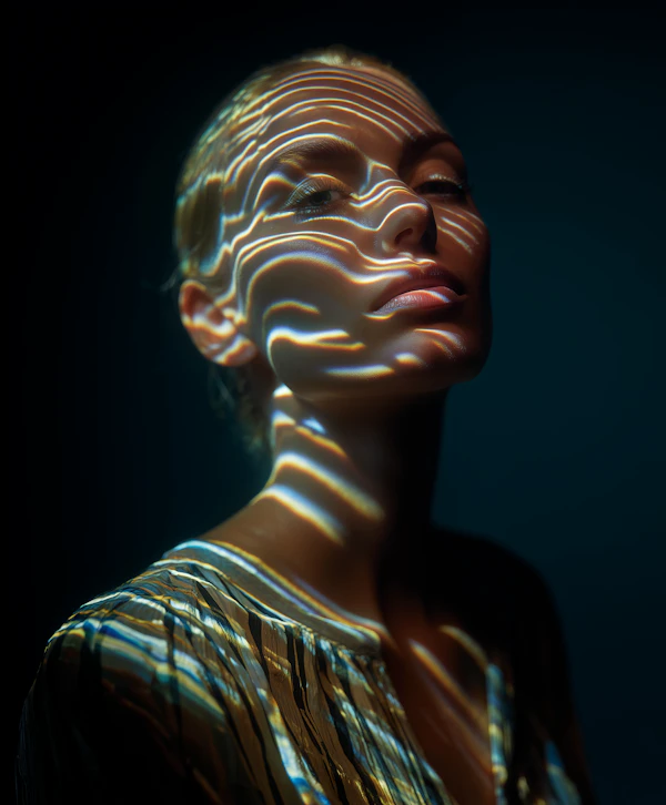 Projected Light Portrait