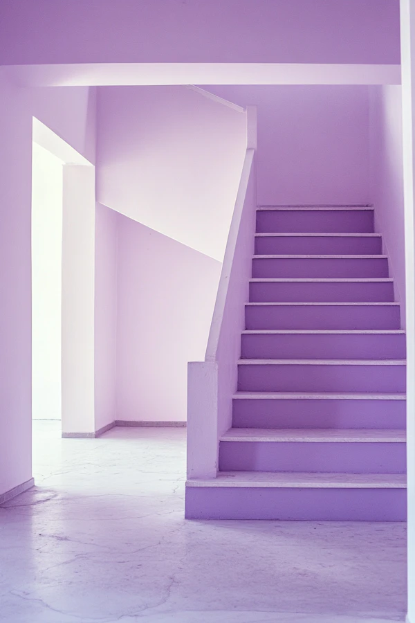 Lavender Staircase Design