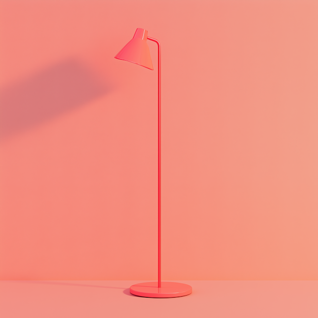 Minimalist Coral Floor Lamp