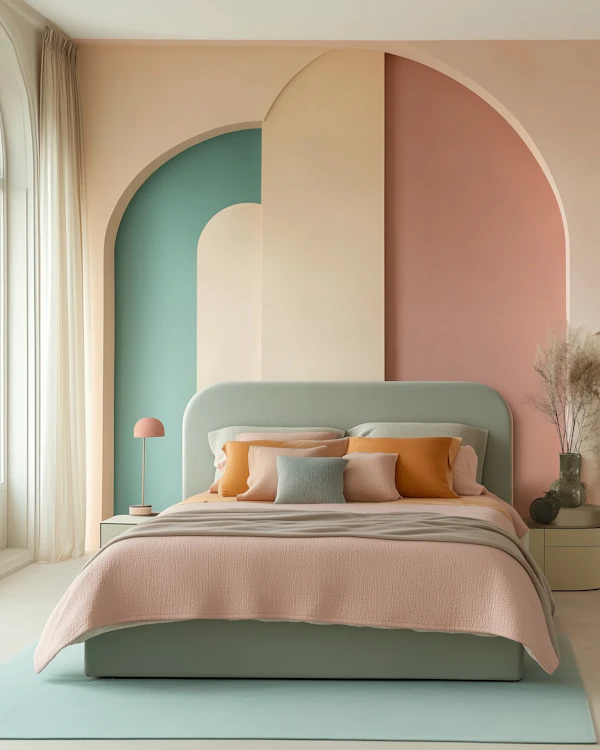 Modern Pastel Bedroom