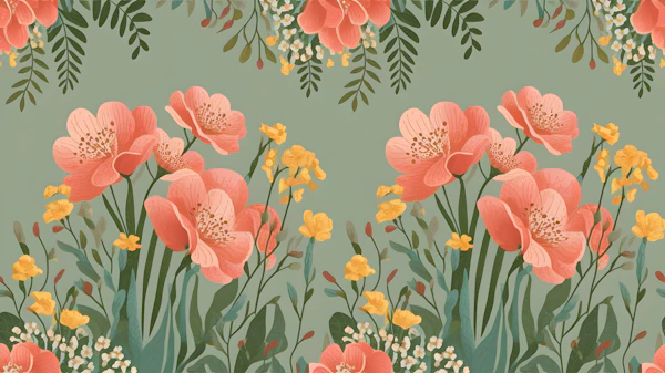 Vibrant Floral Artwork