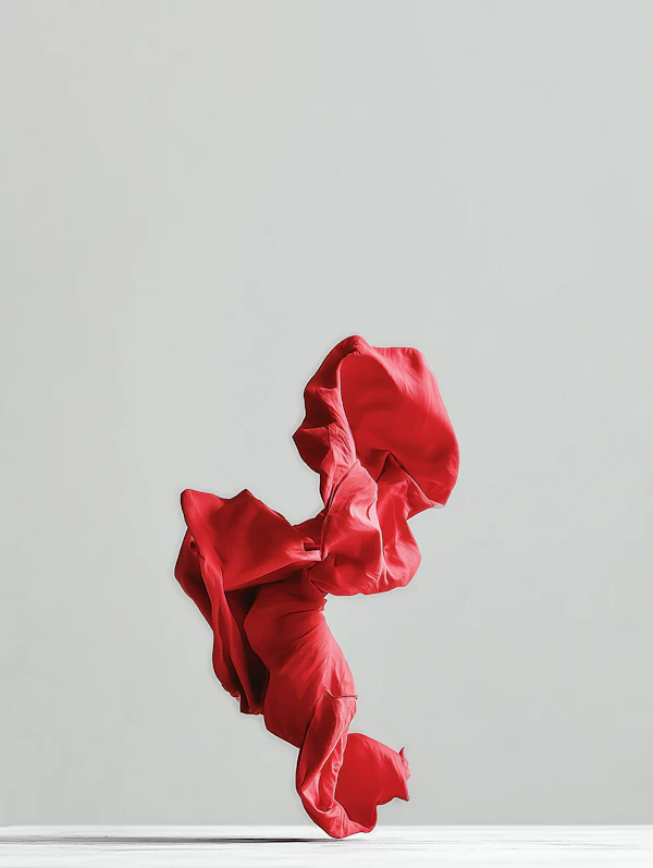 Dynamic Red Fabric