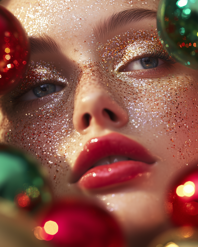 Festive Glitter Face