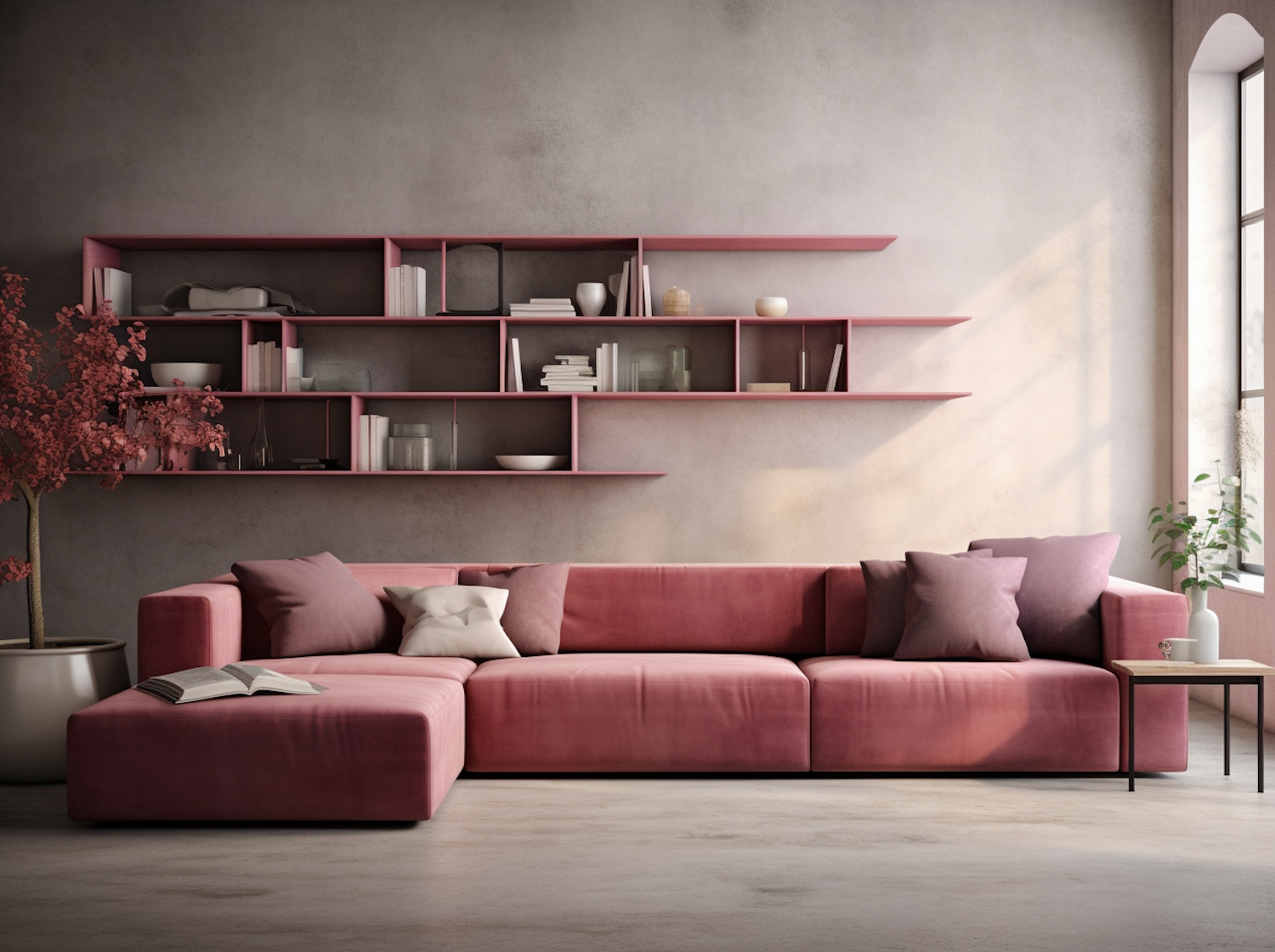 Contemporary Elegance in Cozy Pink