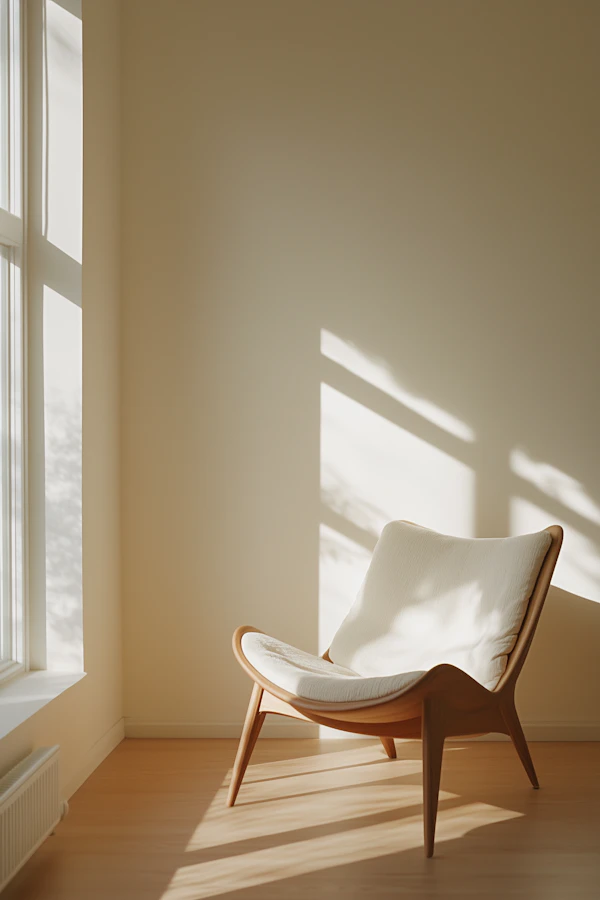 Minimalist Interior with Modern Chair