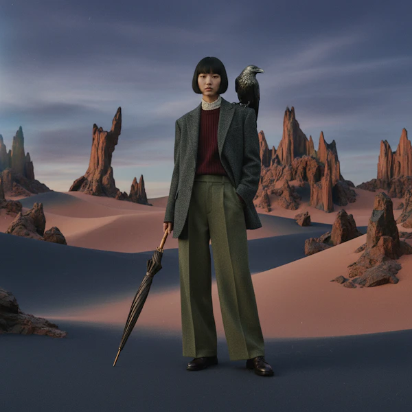 Twilight Desert Scene