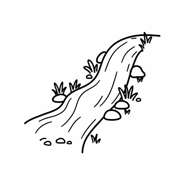 Minimal Stream Drawing