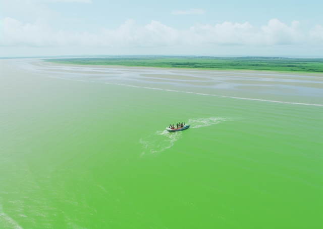 Emerald Traverse with Algal Bloom