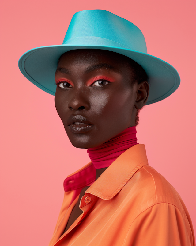 Vibrant Portrait of a Confident Woman